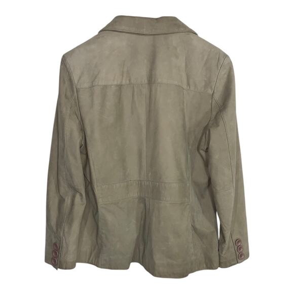 Vintage Wilsons Leather Experts Button Front Soft Leather Women's Jacket Large - Picture 6 of 9